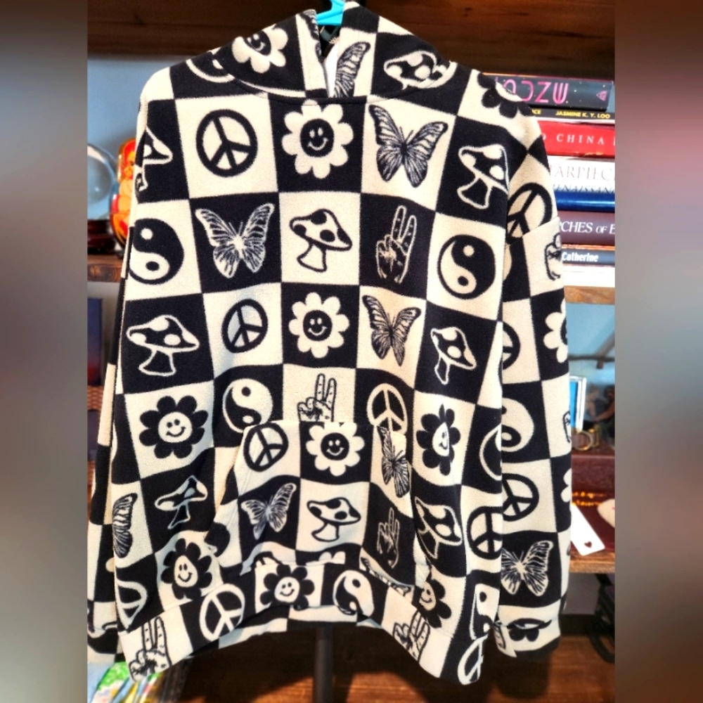 EUC PacSun Trippy Shroom Hoodie